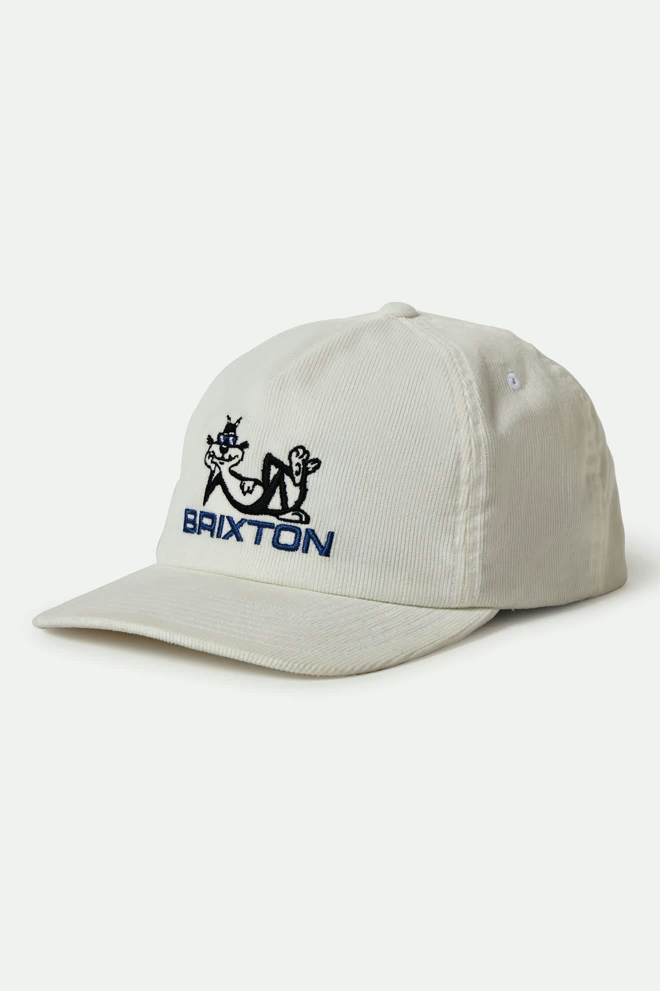 Unisex Cool Cat Snapback in the color White - Front Product View