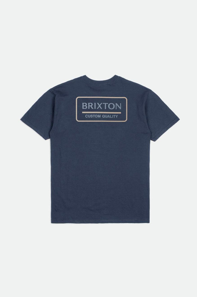 Brixton Palmer Proper S/S Standard Tee - Washed Navy/Dusty Blue/Smoke Grey