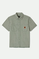 Men's Assembly S/S Shirt in the color Pine Needle/Whitecap - Front Product View