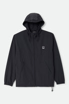 Men's Journey Zip Jacket in the color Black - Front Product Laydown Image