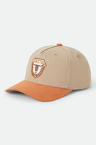Unisex Fraser Snapback in the color Olive Stone - Front Product Laydown Image