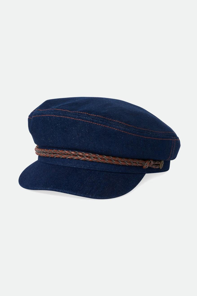 Brixton Fiddler Fisherman Cap - Washed Denim