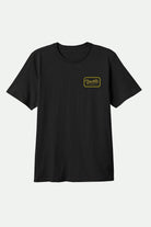 Men's Grade S/S Standard T-Shirt in the color Black/Dark Yellow - Front Product View