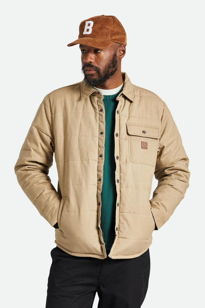 Men's Fit, Featured View | Cass Waxed Canvas Jacket - Oatmeal