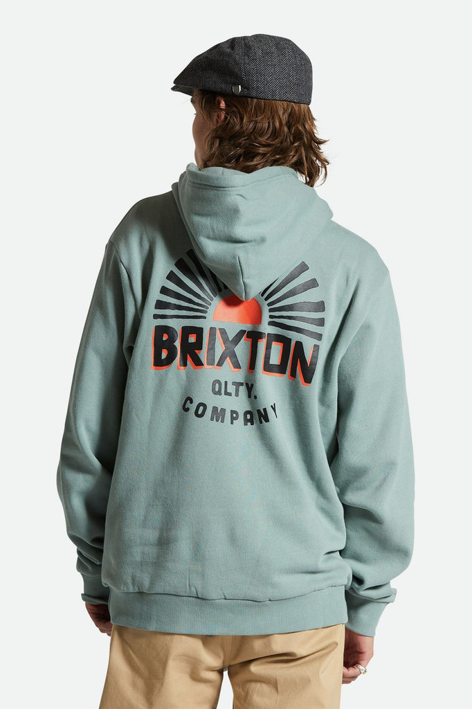 Men's Fit, Back View | Rising Sun Hood - Chinois Green