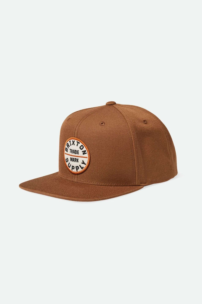 Brixton Men's Oath III Snapback - Pinecone Brown | Main