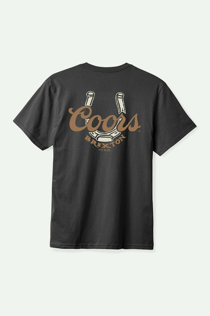 Back Laydown Image for Coors Luck S/S Standard T-Shirt - Black