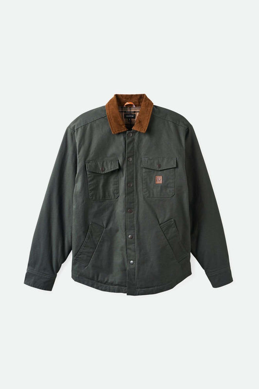 Men's Builders Durham Waxed Canvas L/S Flannel Lined Jacket in