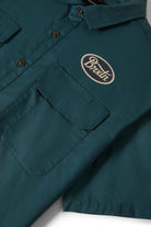 Men's Mechanics Cru S/S Shirt in the color Night Sage - Additional Laydown image