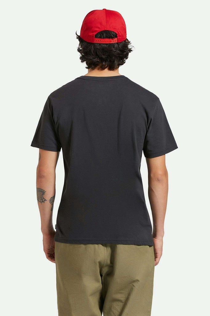 Men's Back Fit Image | Fender Strat S/S Talored T-Shirt - Black