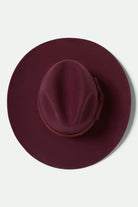 Women's Layton Comfort Fedora in the color Port/Port - Additional Laydown image