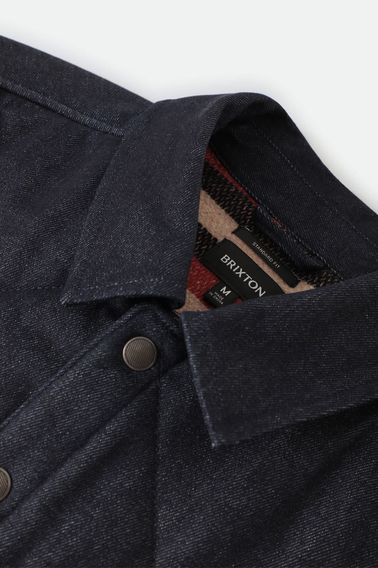 Men's Durham Lined Jacket in the color Dark Denim - Additional Laydown image