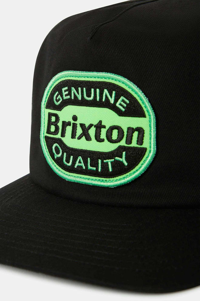 Brixton Unisex Neon Keaton MP Trucker Hat - Black/Green | Extra Shot