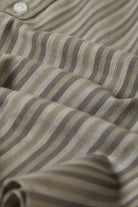 Men's Charter Stripe S/S Shirt in the color Charcoal/Grey - Additional Laydown image