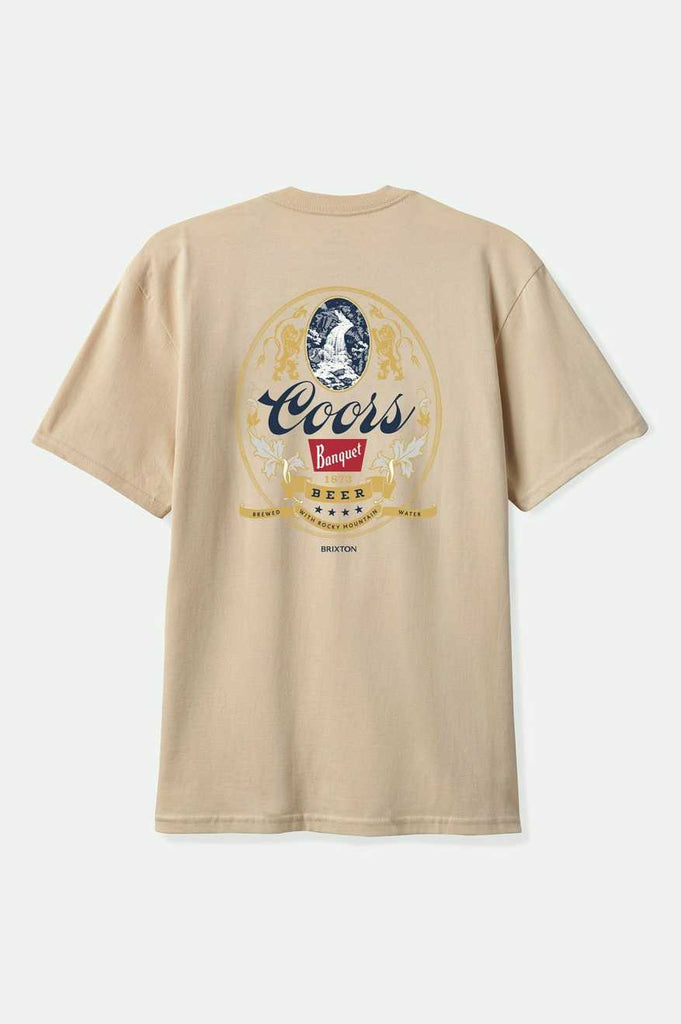 Brixton Men's Coors Start Your Legacy Mountain T-Shirt - Cream | Back