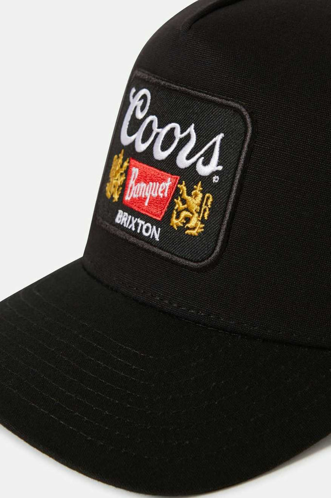 Brixton Unisex Coors Start Your Legacy Griffin Trucker Hat - Black/Black | Extra Shot