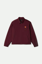 Men's Union Relaxed Harrington Jacket in the color Port - Front Product View
