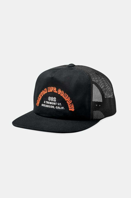 Brixton Men's Haven Trucker Snapback - Black/Black | Profile