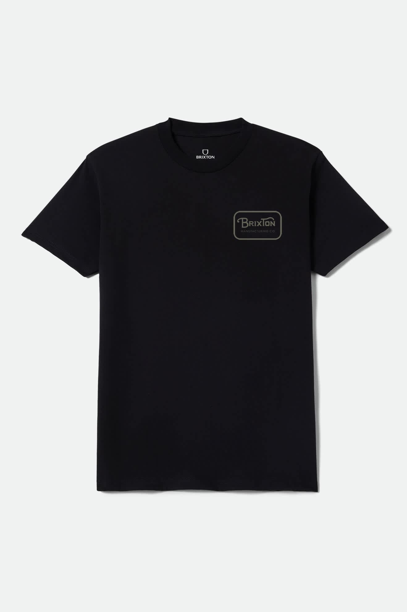 Men's Grade Short Sleeve Standard T-Shirt in the color Black/Olive - Front Product View