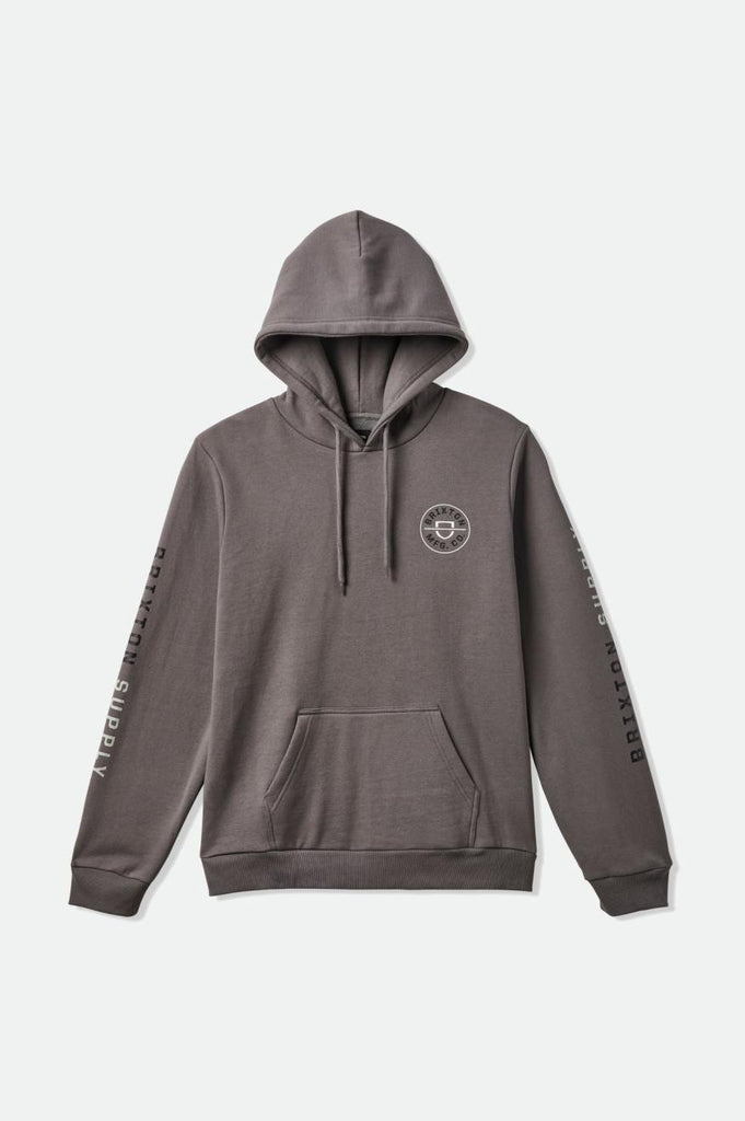 Brixton Crest Fleece Hood - Dusk/Black/Mineral Grey