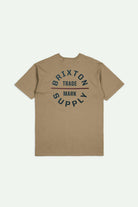 Back Laydown Image for Oath V S/S Standard T-Shirt - Tiger's Eye/Navy/Mahogany