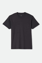 Men's Brixton Baseline Pocket T-Shirt in the color Black - Front Product Laydown Image