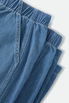 Women's Utility Everyday Barrel Pant in the color Light Stone Wash - Additional Laydown image