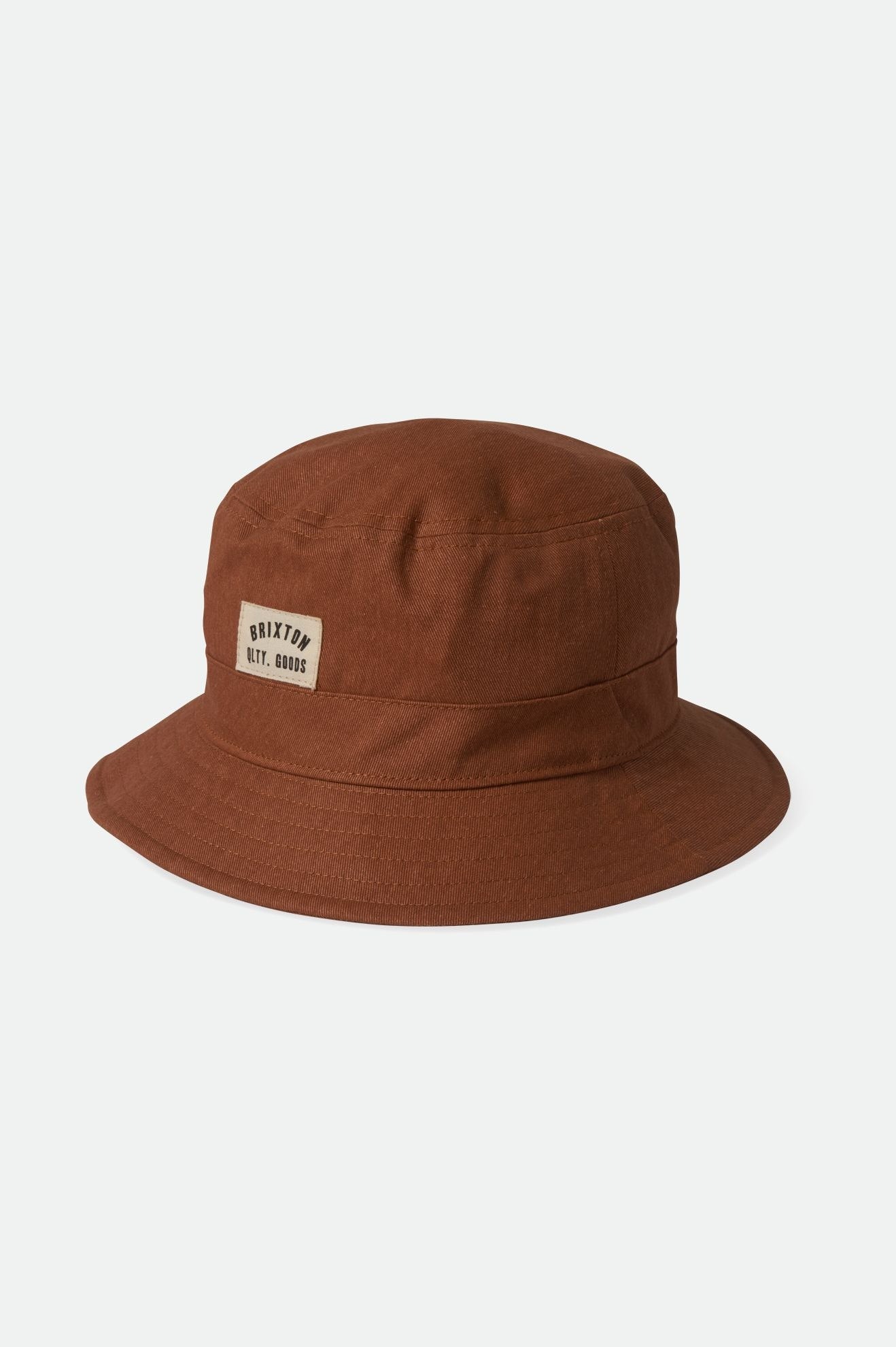 Brixton Unisex Woodburn Packable Bucket Hat - Terracotta Sol Wash | Profile