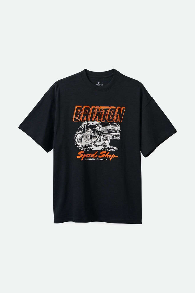 Brixton Men's Smokey Heavyweight Relaxed T-Shirt - Black Classic Wash | Main