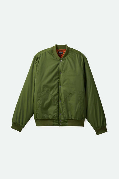 Dillinger Flight Bomber Jacket - Cypress Green – Brixton Australia