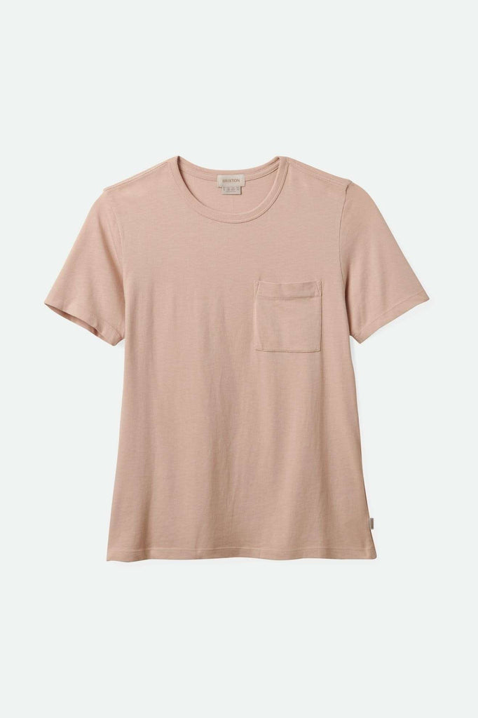 Brixton Women's Carefree Organic Garment Dye Perfect Pocket T-Shirt - Dusty Pink | Main