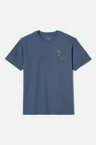 Men's Buck Club S/S Standard T-Shirt in the color Harbor Blue - Front Product View