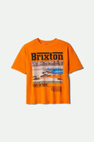 Women's Back On Track Oversized Boyfriend T-Shirt in the color Permission Orange - Front Product View