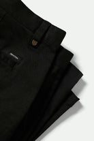 Men's Choice Chino Baggy Short in the color Black - Additional Laydown image