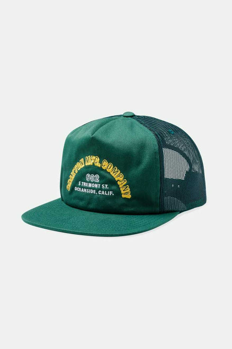 Brixton Men's Haven Trucker Snapback - Trekking Green/Trekking Green | Profile