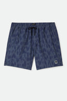 Men's Everyday Stretch Hybrid Short 7" in the color Washed Navy Crackle - Front Product Laydown Image