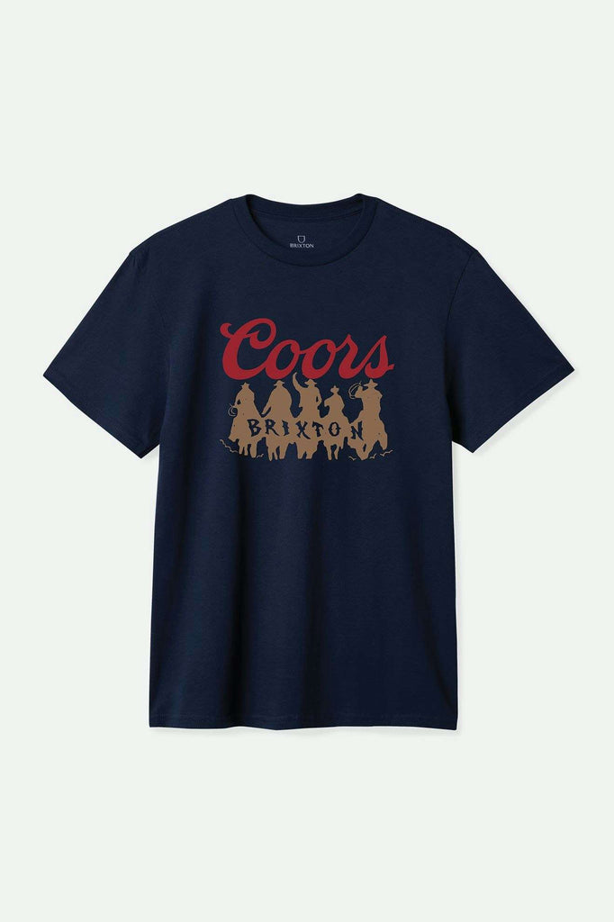 Brixton Men's Coors Bandit S/S Standard T-Shirt - Navy | Main