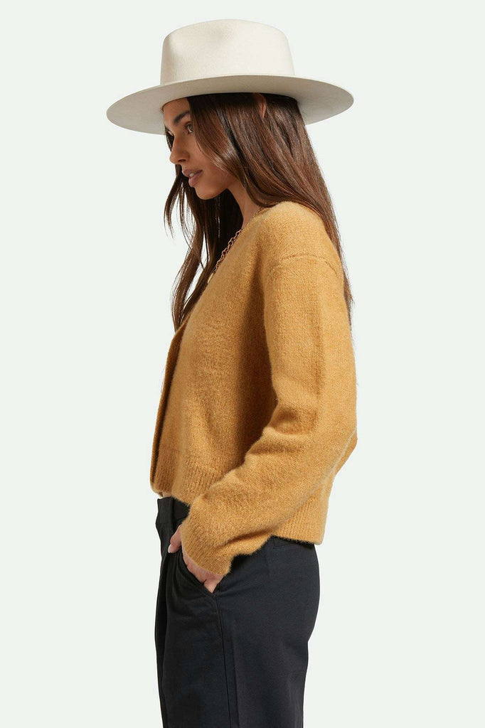 Brixton Unisex Cohen Cowboy Hat - Dove/Dove | Side fit