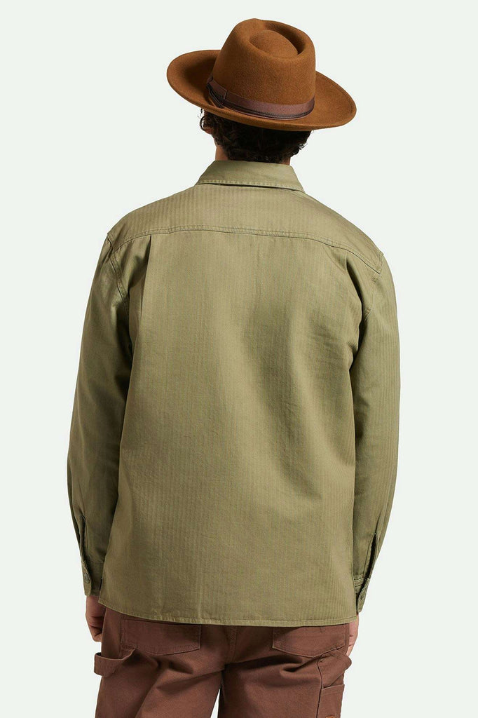 Brixton Unisex Dayton Convertabrim Rancher Hat - Coffee/Brown | Back fit