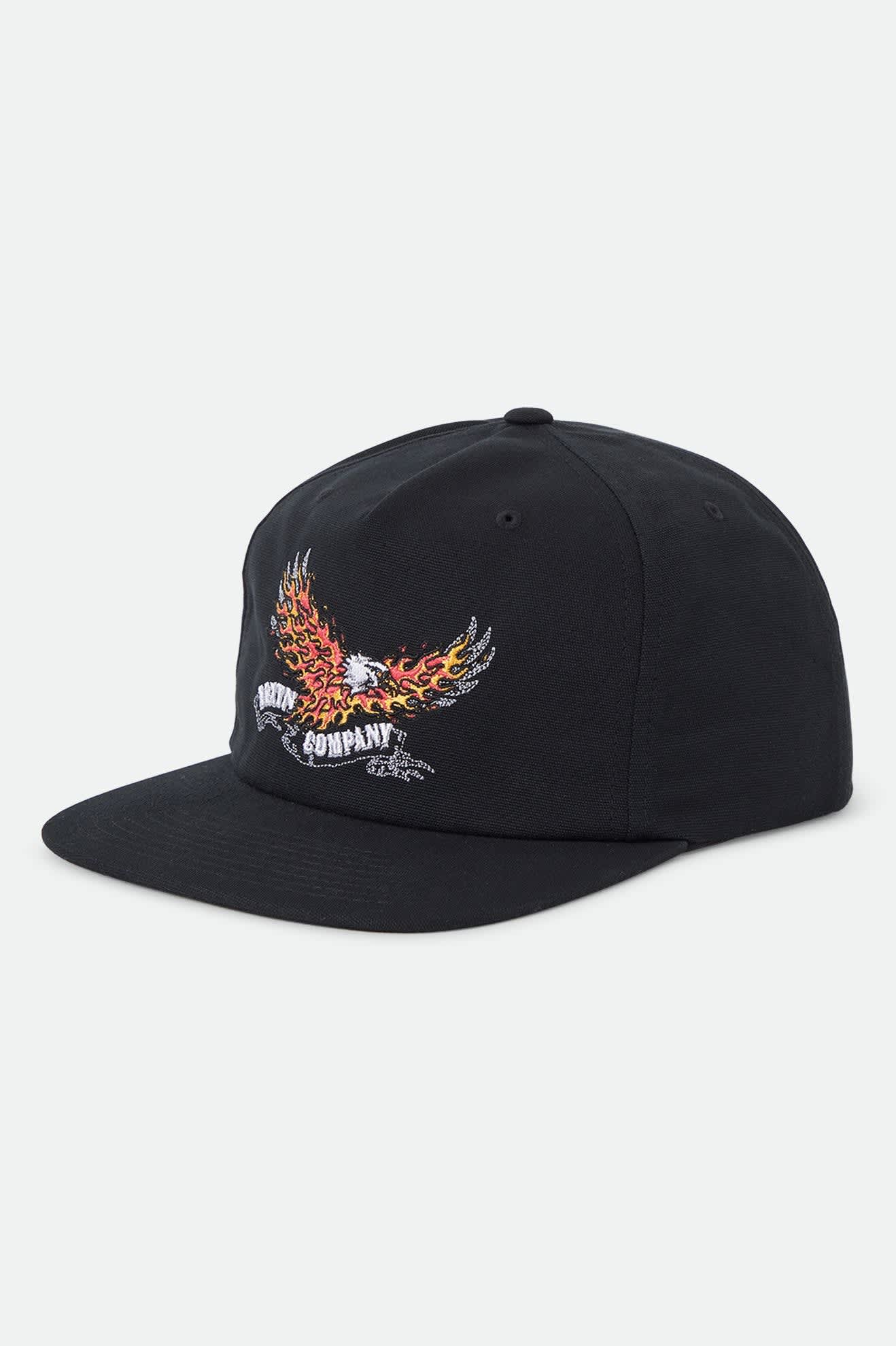 Men's Blazing Snapback in the color Black - Front Product Laydown Image