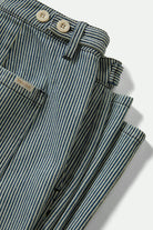 Women's Jane Ulitily Wide Leg Pant in the color Off White/Mood Indigo - Additional Laydown image