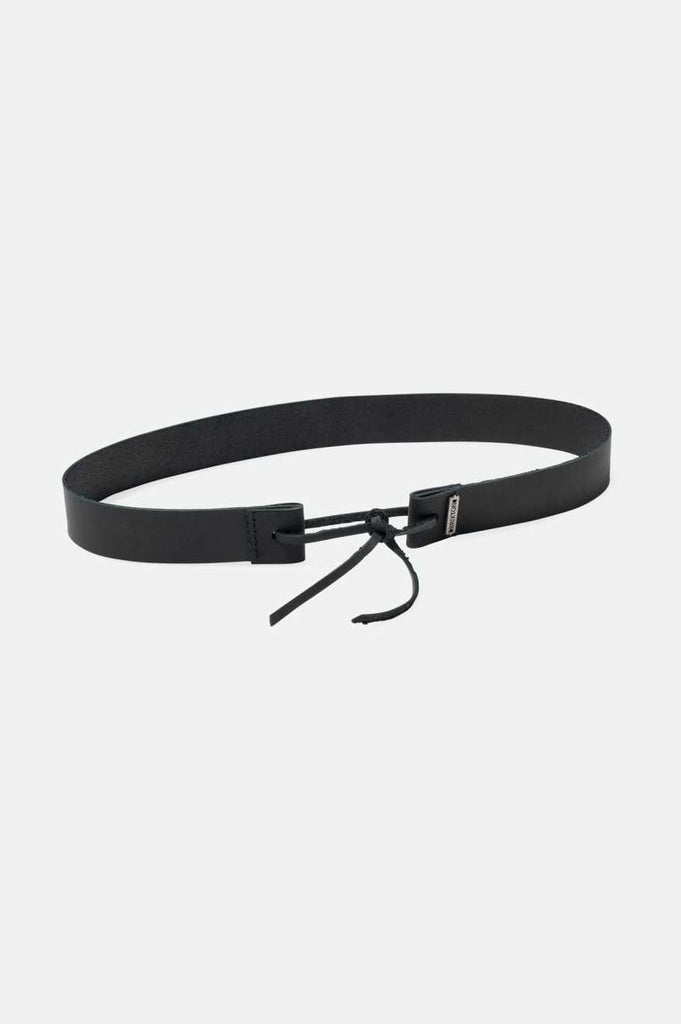 Brixton Unisex Adjustable Leather Hat Band - Black | Profile