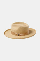Brixton Women's Victoria Straw Fedora - Natural/Oat Milk | Extra Shot