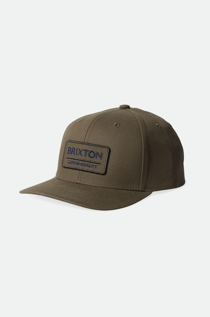 Brixton Palmer Proper Netplus MP Snapback - Olive Surplus/Navy/Washed Black