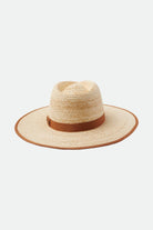 Back Laydown Image for Jo Straw Rancher Hat - Natural/Tan