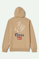Back Laydown Image for Coors Colt Hoodie - Sand