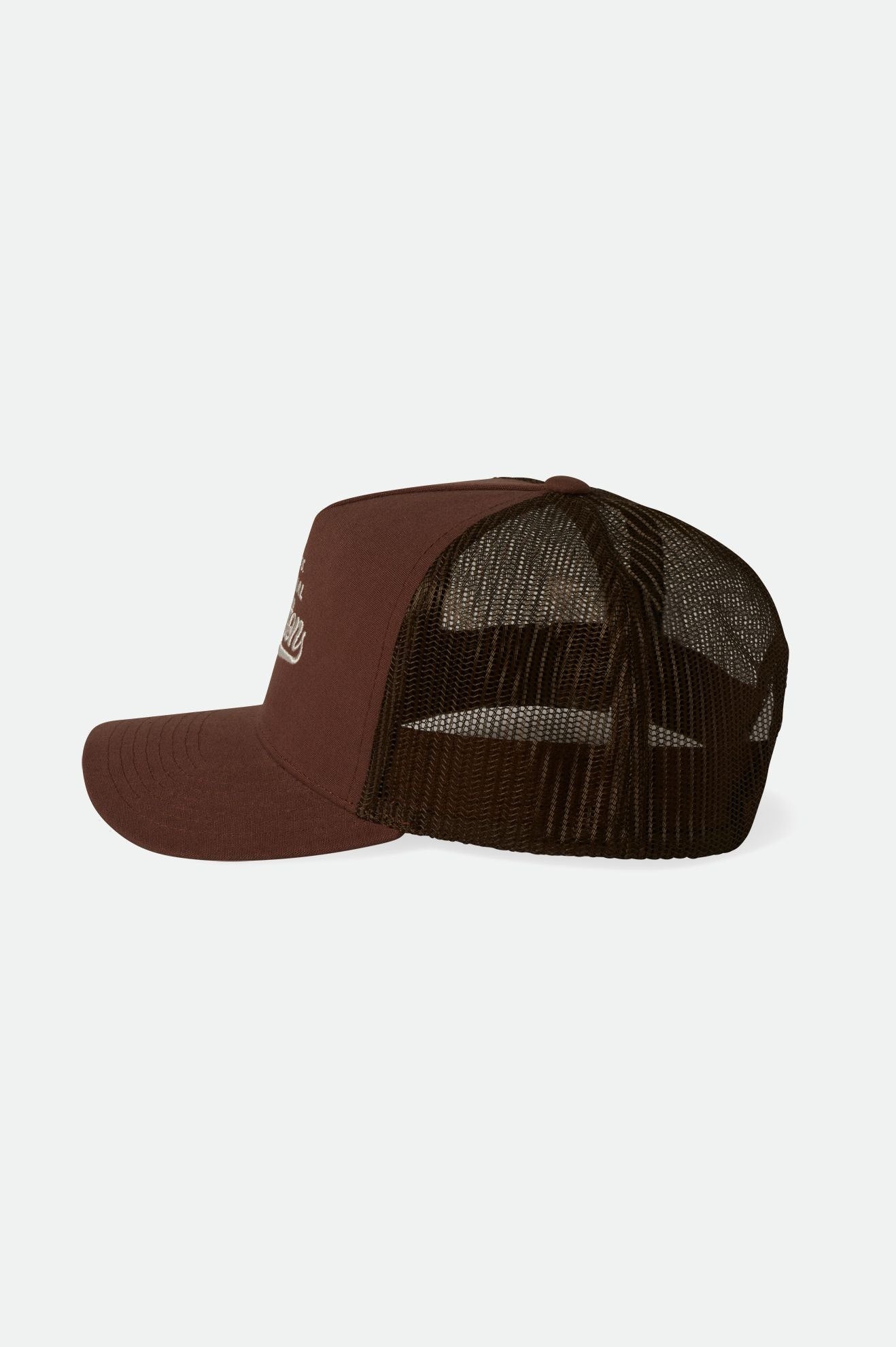 Brixton Men's Postal C Netplus MP Trucker Hat - Sepia/Sepia | Extra Shot