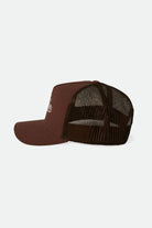 Brixton Men's Postal C Netplus MP Trucker Hat - Sepia/Sepia | Extra Shot