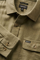 Brixton Men's Bowery Lightweight Ultra Soft L/S Flannel - Olive Surplus | Extra Shot