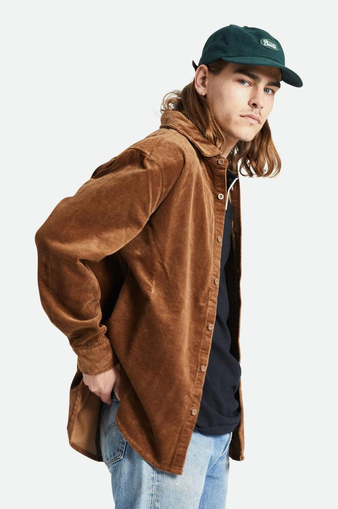 Brixton Porter Corduroy L/S Overshirt - Bison